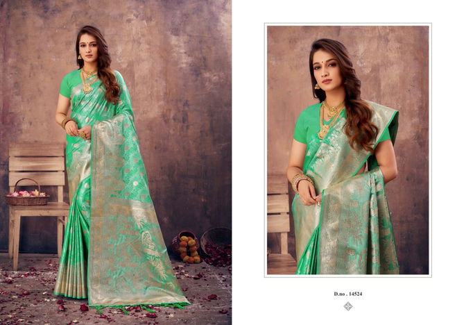 Bunawat Ameera Banarasi Silk Wedding Saree Catalog